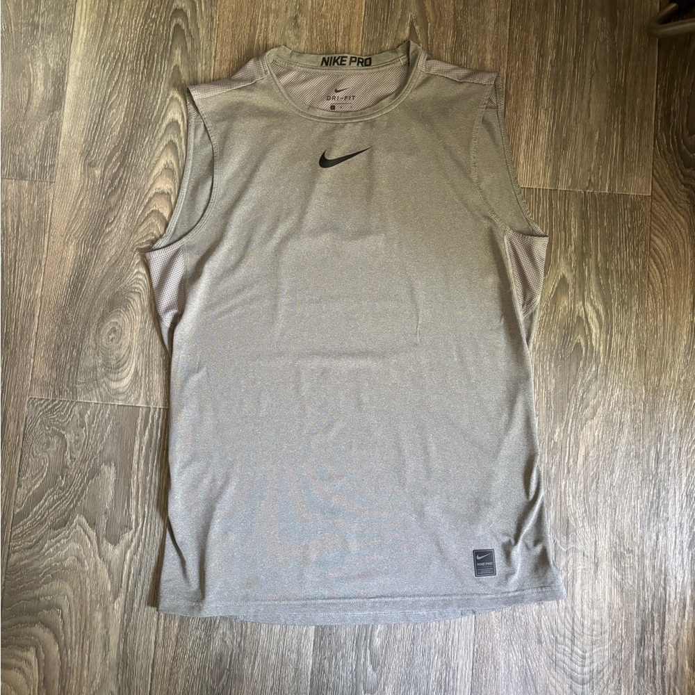 Nike Pro Gray Sleeveless Men's Shirt